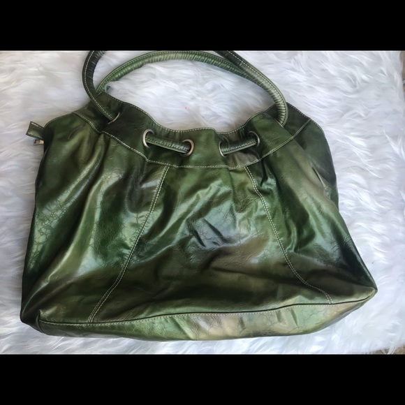 Green faux leather purse - Picture 3 of 7